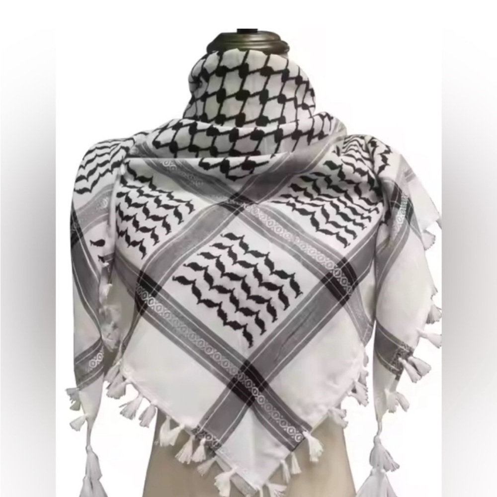 Keffiyeh Arab Palestinian Scarf Kit Kuffiyeh Palestine - Picture 2 of 6